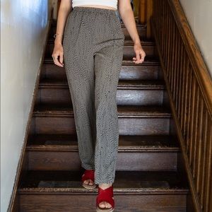 Flowy, Pull-On, High-waisted, Polka Dot Pants